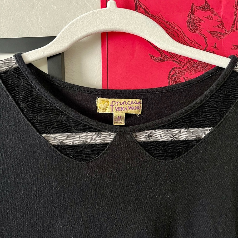 Princess by Vera Wang Lace Peter Pan Collar T-Shirt